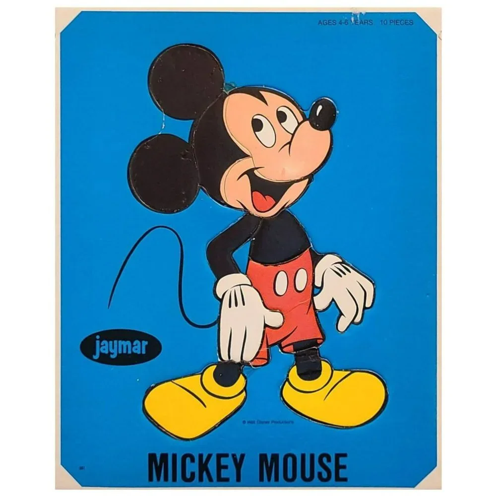 Vintage 1960s Jaymar Puzzles Mickey Mouse & Donald Duck